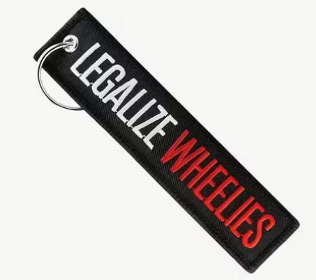 Legalized Wheelie Keychain